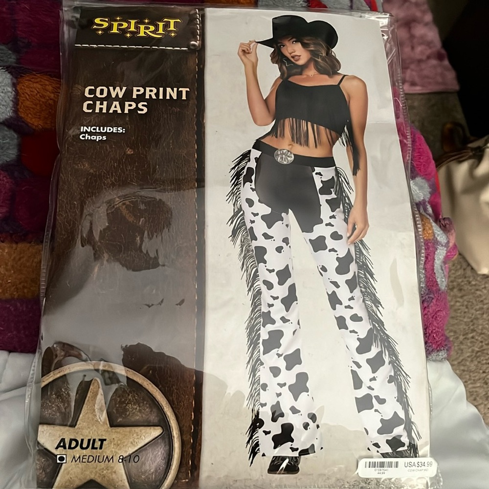 Spirit Halloween cowgirl chaps